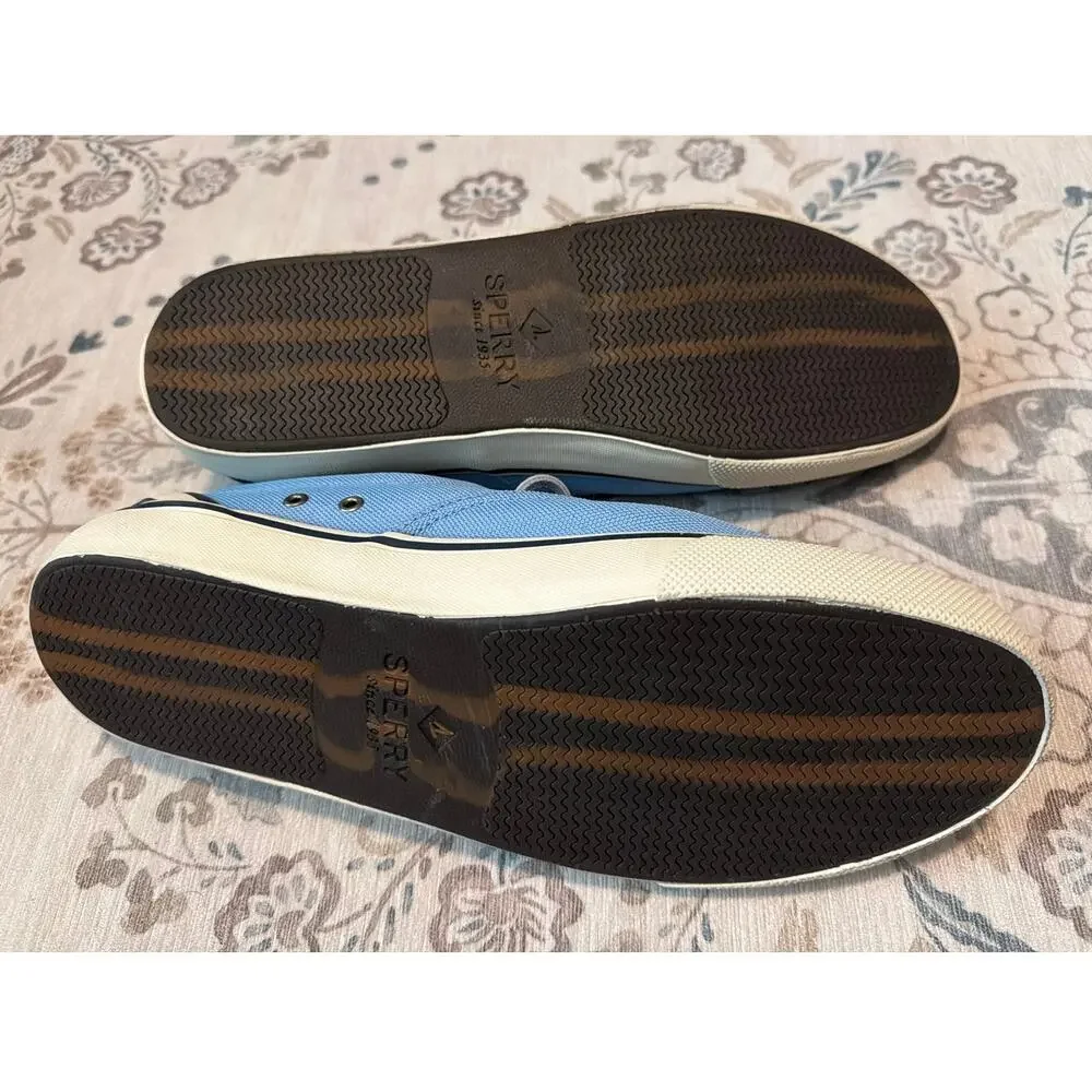 Sperry SeaCycled Striper II CVO Sneakers Light Blue Men's Size 12